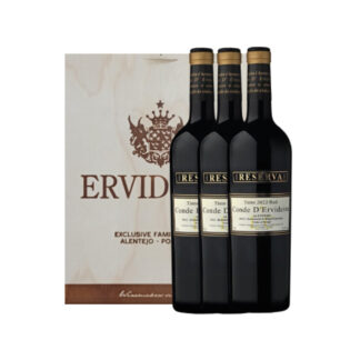 Conjunto Vinho Conde D'Ervideira Tinto - Reserva - 3 garrafas