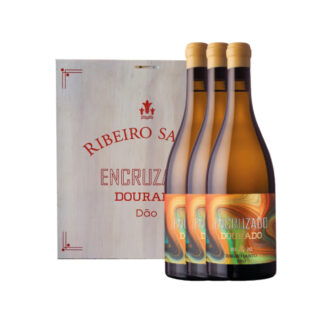 Conjunto Vinho Encruzado Dourado Branco - Ribeiro Santo - 3 garrafas