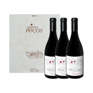 Conjunto Vinho Quinta dos Poços Tinto - MG XXI Sousão - 3 garrafas