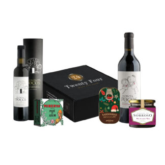 Cabaz 14 - Vinho Quinta dos Poços (Grande Reserva Tinto) + Azeite + Sardinhas de Chocolate + Patê + Compota