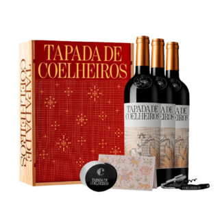 Conjunto Vinho Tinto Tapada dos Coelheiros - 3 Garrafas 75cl + Drop stop + Saca-Rolhas + Postal