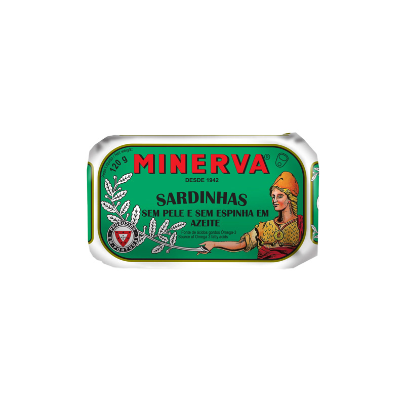 MINERVA SARDIN S/ PELE ESPINHA AZEITE 120G