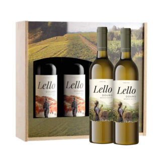 Conjunto Vinho Lello - 2 Garrfas Tinto + 2 Garrafas Branco 75cl