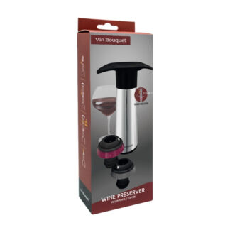 Bomba de Vácuo Vin Bouquet - Metálica - 2 Tampas