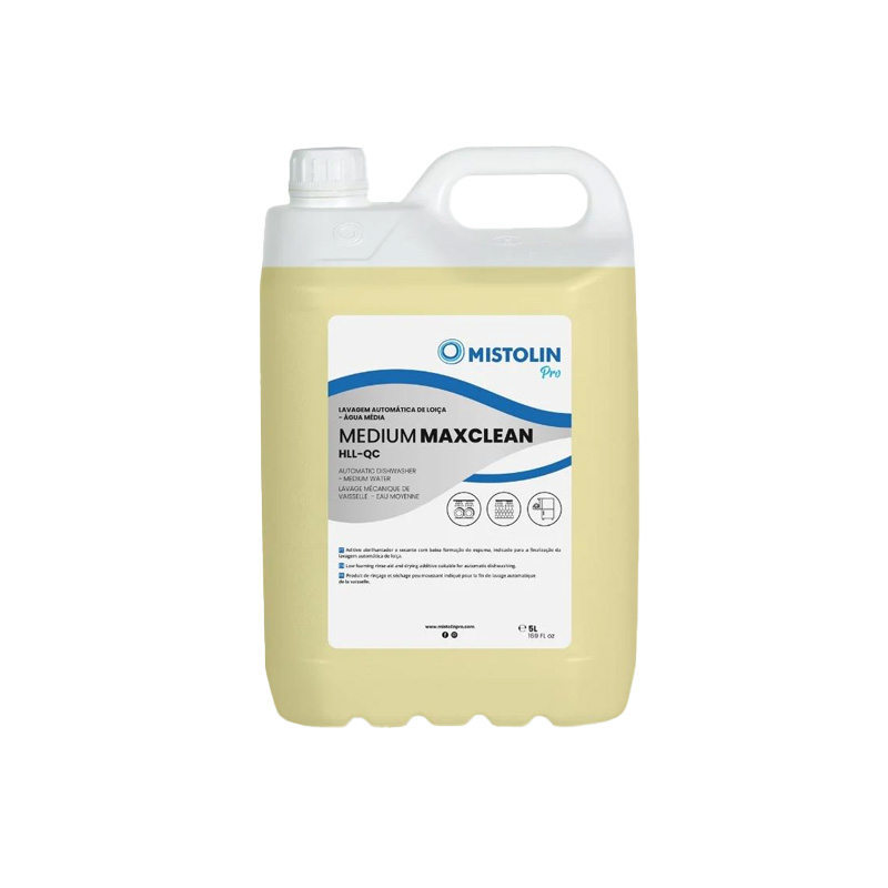 Mistolin Pro Medium Maxclean HLL-QC - Detergente Lavagem Águas Médias - 5L