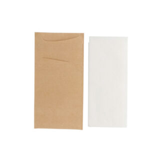 Bolsa de Talheres + Guardanapo – Natural Kraft (400 un.)