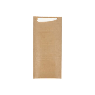 Bolsa de Talheres + Guardanapo - Natural Kraft (250 un.)