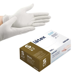 Luvas Santex – Látex Sem Pó Natural AQL1.5 – Tamanho S (100un.)