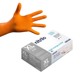 Luvas Santex – Nitrilo Flash Orange Power AQL1.5 – Tamanho XL (50un.)