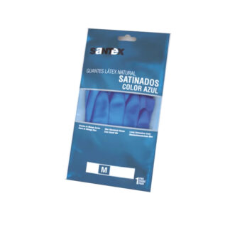 Luvas Santex – Látex Acetinado Azul – Tamanho M (1 par)