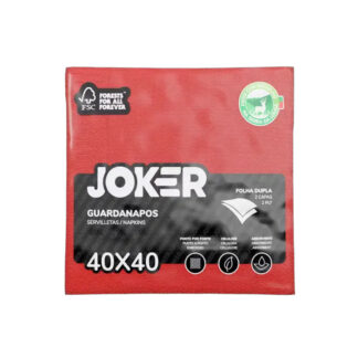 Guardanapo Joker – Vermelho 40×40 (24 maços x 50 folhas)