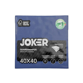 Guardanapo Joker - Azul 40x40 (24 maços x 50 folhas)
