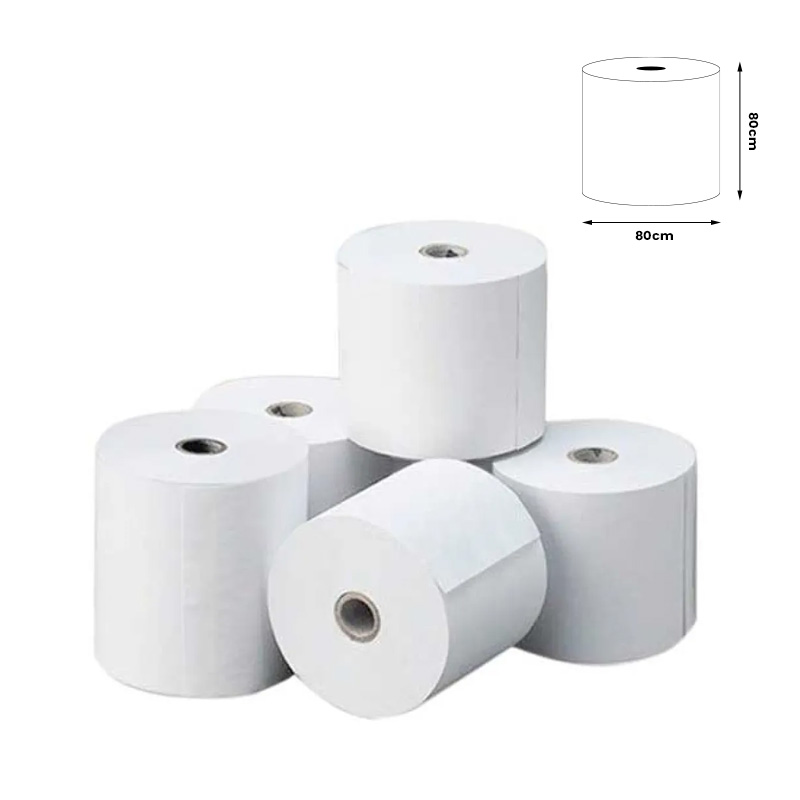 Rolo de Papel Térmico – Impressora – 80x80x11 (10un.)