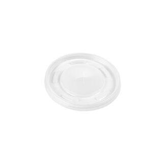 Tampa Plática para Copos - Ø8cm Translúcida com Furo (125 un.)