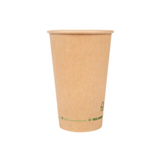 Copo de Cartolina – 480ml Castanho (50 un.)