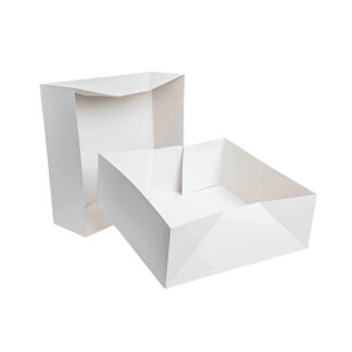 Caixa Cartão para Bolo – 28x28x10cm Branca (50 un.)