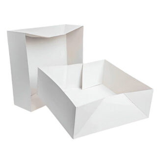 Caixa Cartão para Bolo – 40x40x12cm Branca (50 un.)