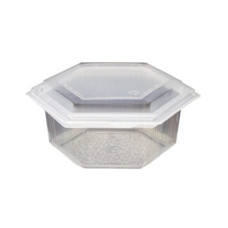 Forma Mani Hexagonal 5100ml – Plástico Transparente (60 un.)