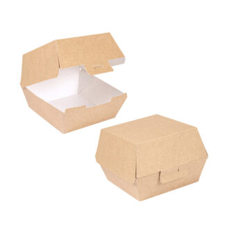 Caixa Concha para Hamburger - 220g Cartão Ondulado (200 un.)