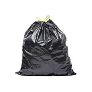 Rolo Saco de Lixo 50L Fecho Fácil – 60x80cm Preto (1 rolo)