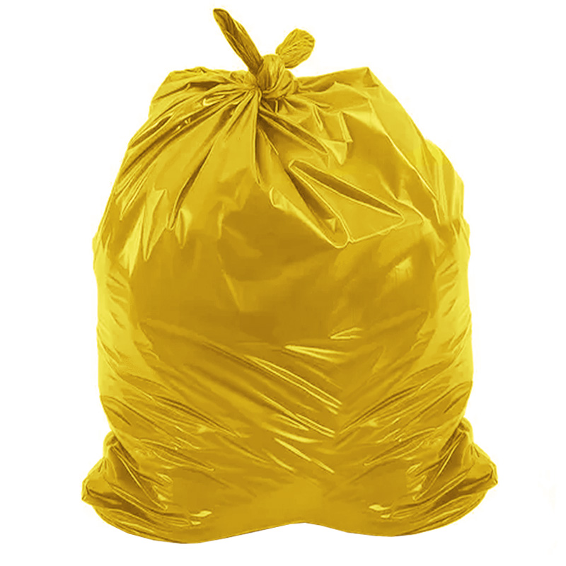 Saco de Lixo PEBD 80my – 80x120cm Amarelo (10Kg)