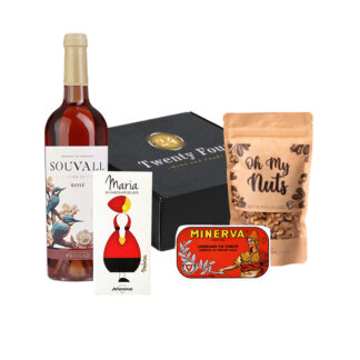 Cabaz Páscoa 1 - Vinho Souvall + Chocolate + Nozes + Conserva