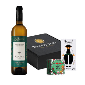 Cabaz Dia do Pai 2 - Vinho Branco Família Margaça + Chocolate + Patê