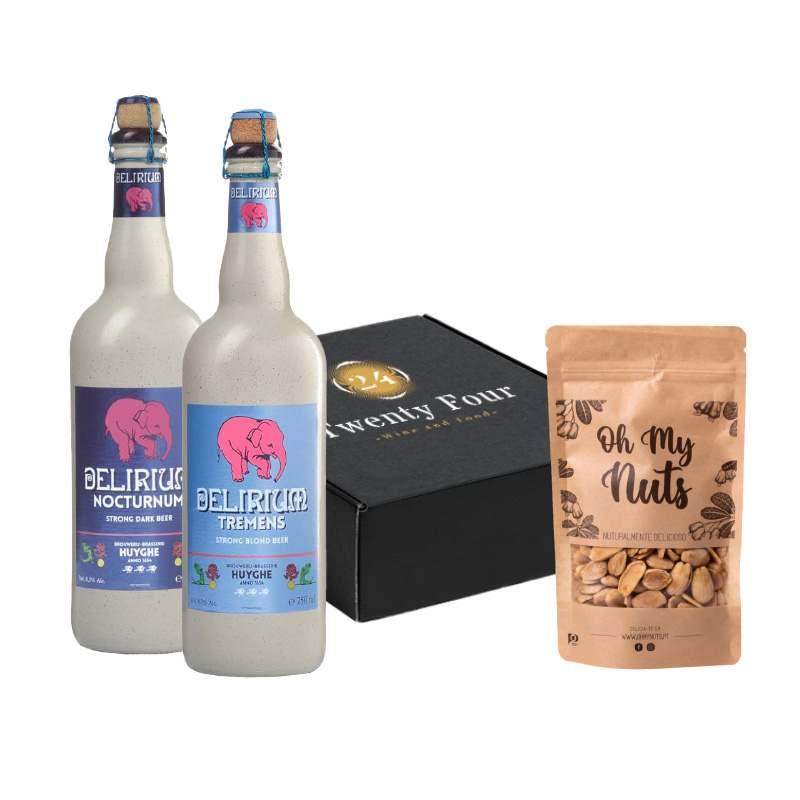Cabaz Dia do Pai 4 - Cerveja Delirium + Amendoim