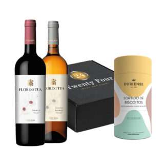 Cabaz Dia do Pai 5 - Vinho Flor do Tua + Biscoitos