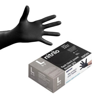 Luvas Santex – Nitrilo Flash Black Power AQL1.5 – Tamanho L (50un.)