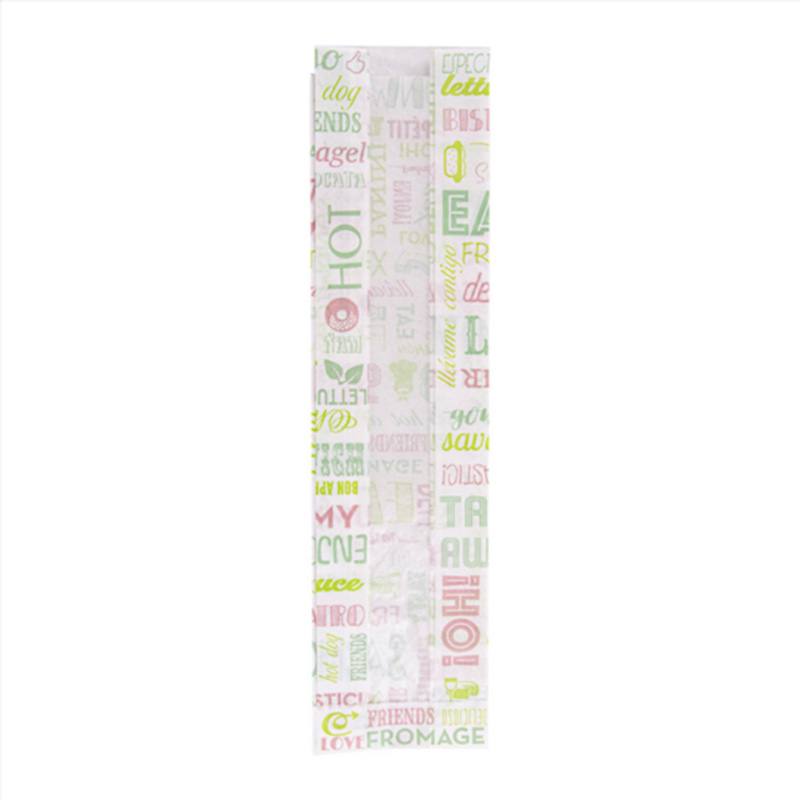 Sacos de Papel com Janela para Baguette - com Impressos 9+6x35cm (250 un.)