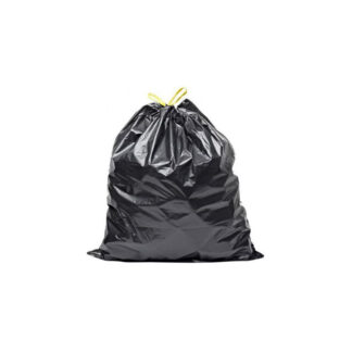 Rolo Saco de Lixo 20L Fecho Fácil – 45x47cm Preto (1 rolo)